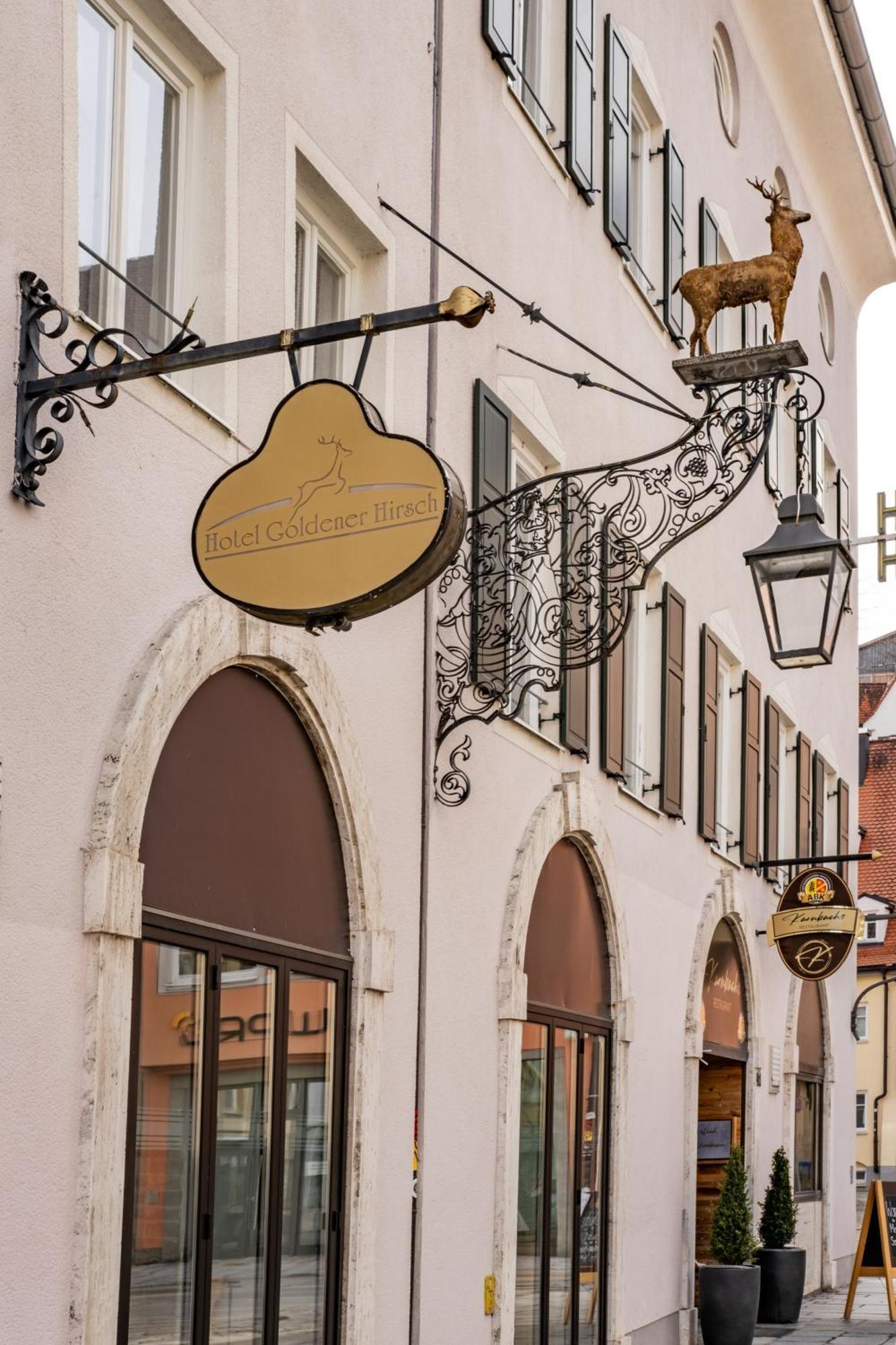 Hotel Goldener Hirsch Kaufbeuren Buitenkant foto